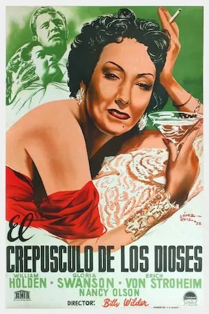Poster Sunset Boulevard (El crepúsculo de los dioses)