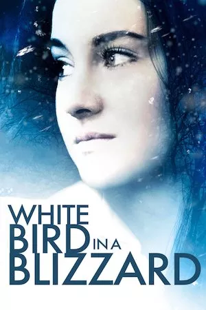 Poster Pájaro blanco de la tormenta de nieve