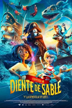 Poster Capitán Diente de Sable y la Condesa de Grel