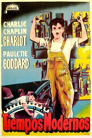 Poster Modern Times (Tiempos modernos)