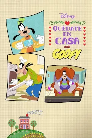 Poster Quédata en casa con Goofy
